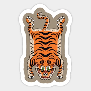 ANTIQUE TIGRE RUG DE NEPAL Sticker